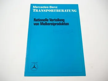 Prospekt Mercedes Benz LKW LP808 - LP1513 Transportberatung Molkerei 1974