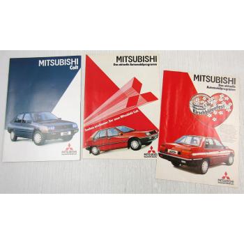 Prospekt Mitsubishi Colt 1985 + 2 x Zeitschrift Automobilprogramm 02 und 04 1984