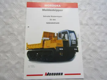 Prospekt MOROOKA Muldenkipper MST 300VD 800VD 3300VD mit technischen Angaben