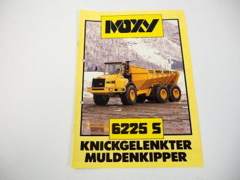 Prospekt Moxy 6225S Knickgelenkter Muldenkipper mit Scania-Motor 1986