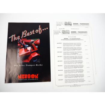 Prospekt Neuson 2900 bis 8000 Dumper Reihe Allrad + Preisliste 1996