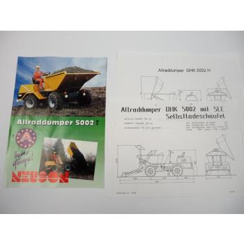 Prospekt Neuson 5002MH Allrad Dumper mit Maßzeichnung 1995