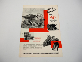 Prospekt O&K Autoschütter 1957