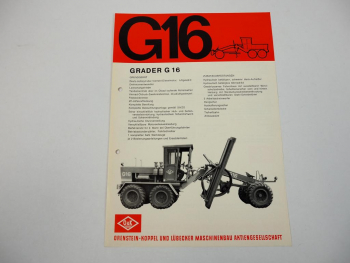 Prospekt O&K G16 Grader 1966