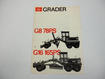 Prospekt O&K G8 G16 Grader 1966