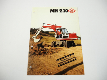 Prospekt O&K MH 2.10 Hydraulikbagger 1985