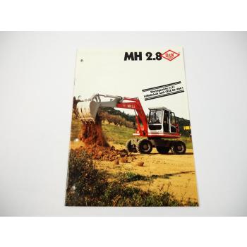 Prospekt O&K MH2.8 Hydraulikbagger 1985