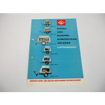 Prospekt O&K Pony Diesel- Elektro-Kompressor Anlagen 1963