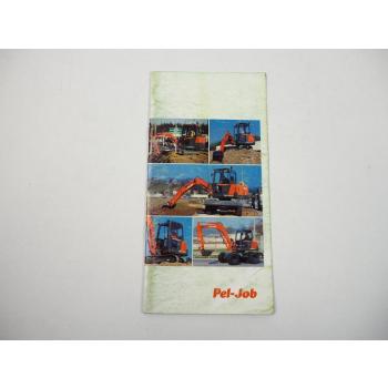 Prospekt Pel-Job Minibagger Minidumper Produktprogramm 1998