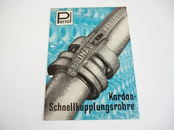 Prospekt Perrot Kardan Schnellkupplungsrohre für Pumpen 1961