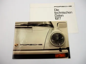 Prospekt Porsche 911 G-Modelle ab 1977 mit 2.7 bis 3.0L und 165 bis 260 PS