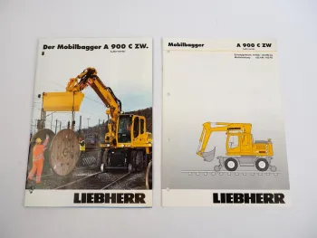 Prospekt + Poster Liebherr A 900 C ZW Litronic Mobilbagger 2005 / 07