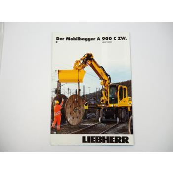 Prospekt Poster Liebherr A900C ZW Litronic Mobilbagger Techn. Beschreibung 2005