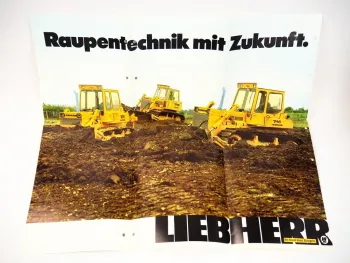 Prospekt Poster Liebherr PR 721 731 741 Planierraupe