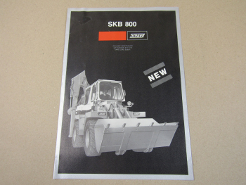 Prospekt Schaeff SKB 800 Articulated Loader Excavator 5/1979 Brochure