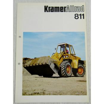 Prospekt Technische Daten Kramer Allrad 811 Schaufellader Radlader Okt. 1978
