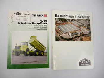Prospekt Terex 4066 Muldenkipper Dumper + Angebot 1990