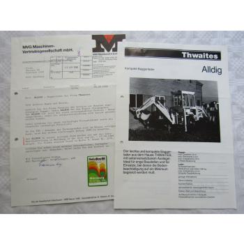 Prospekt Thwaites Alldig Kompakt Lader von ca 1988
