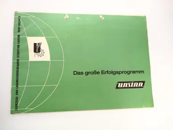 Prospekt Unsinn Landmaschinenfabrik Aichach Produktprogramm 1950er Jahre