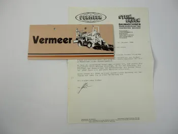 Prospekt Vermeer Steinbrück Grabenfräsen Raupenfräsen Asphaltschneider 1984