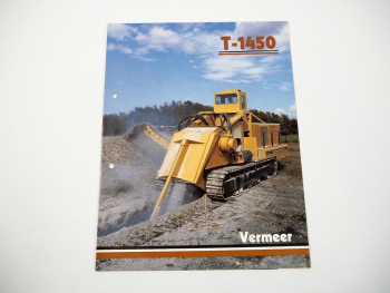 Prospekt Vermeer T1450 Grabenfräse Steinbrück 1987