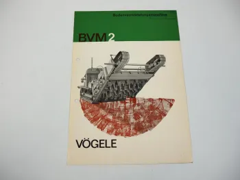 Prospekt Vögele BVM2 Bodenvermörtelungsmachine 1962