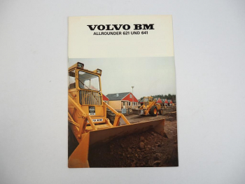 Prospekt Volvo BM 621 641 Radlader 1975