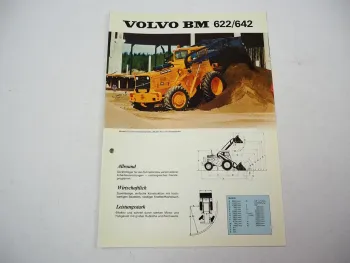Prospekt Volvo BM 622 642 Radlader 1979