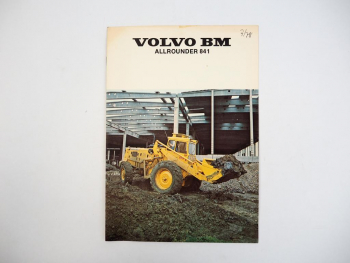 Prospekt Volvo BM 841 Radlader 1976