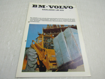 Prospekt Volvo BM LM 620 Radlader mit Kraftreserven 1970