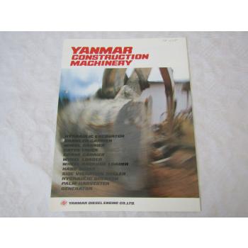 Prospekt Yanmar Construction Machinery Excavator Crawler Crane Dozer Loader