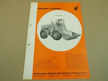 Prospekt Zettelmeyer Europ Lader Typ L2000 von 1964