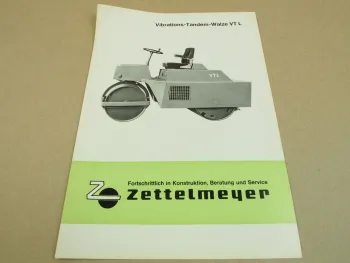Prospekt Zettelmeyer VT L Vibrations Tandemwalze