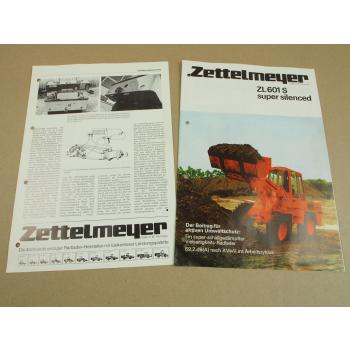Prospekt Zettelmeyer ZL601S super silenced und Ausschnitt Baumaschinentechnik