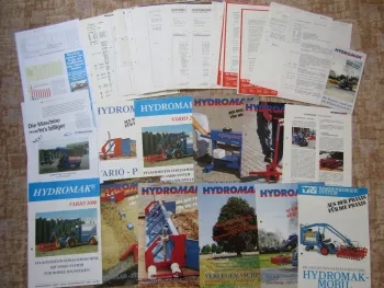 Prospekte Hydromak mit Preislisten und Angeboten aus den 80/90er Jahren