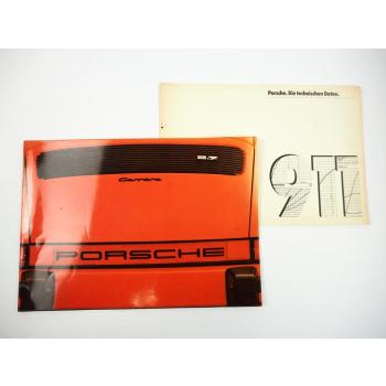 Prospekte Porsche 911 911S Carrera G-Modelle 2,7 Liter 1974 und Technische Daten
