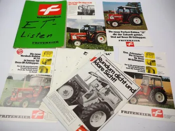 Prospektmappe Ersatzteillisten Fritzmeier Verdeck Kabine für IHC Schlepper