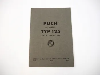 Puch 250 Motorrad Ersatzteilliste Ersatzteilverzeichnis 1948