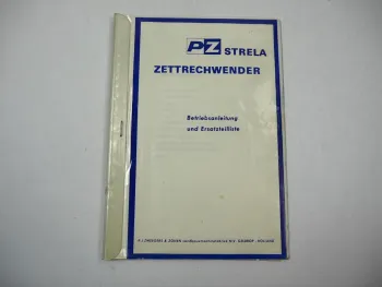 PZ Zweegers Strela Zettrechenwender Betriebsanleitung Ersatzteilliste ca. 1970