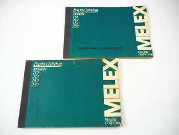 PZL Melex 112 212 152 252 Electric Golf Cars Parts Catalog Ersatzteilliste Polen