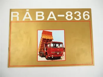 Raba 836 LKW Muldenkipper Prospekt 1970er Jahre Ungarn