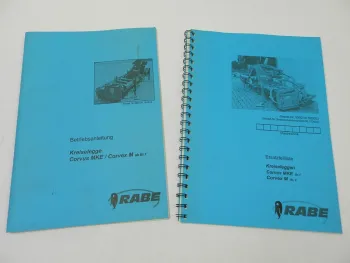 Rabe Corvus MKE Corvex M Br.1 Kreiselegge Betriebsanleitung Ersatzteilliste 2003