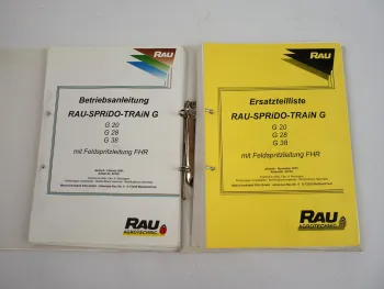 Rau Spridotrain G 20 28 38 Anhängespritze Betriebsanleitung Ersatzteilliste 2001