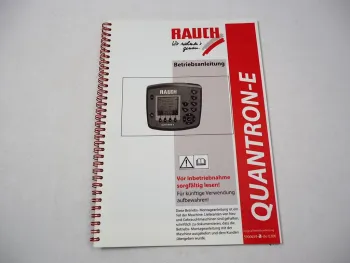 Rauch Quantron E Steuerung für Axis Düngerstreuer Betriebsanleitung 2006