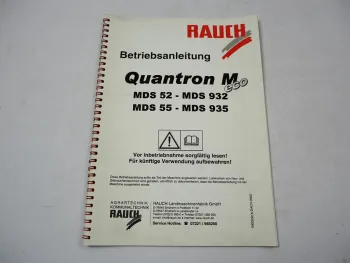 Rauch Quantron M eco Steuerung für MDS 52 55 932 935 Betriebsanleitung 2002