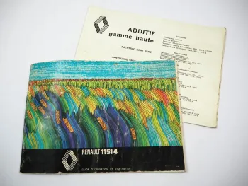 Renault 1151-4 Tracteur Guide D Utilisation et D´ Entretien