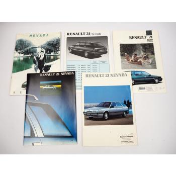 Renault 21 Nevada 4x Prospekt Preisliste 1989/93
