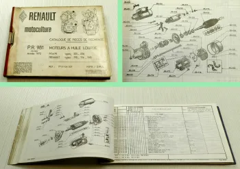 Renault 715 714 598 MWM Moteurs Catalogue de Pieces de Rechange 1972