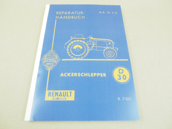 Renault D30 R7051 Reparaturhandbuch Werkstatthandbuch