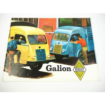 Renault Galion Lastwagen Transporter Prospekt ca 1950/60er Jahre